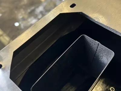 industrial hot pressure washer chimney clear and dry after boiler coil replacement in Atherstone.